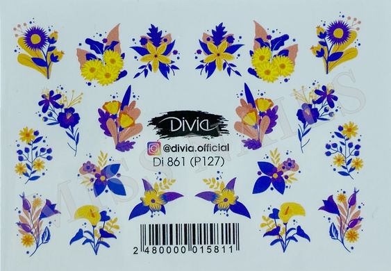 Наклейки Divia Di861 (Р127), 1 шт