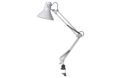 Настільна лампи на гнучкій ніжці LAMP E27 Max 40 W, біла, 1 шт