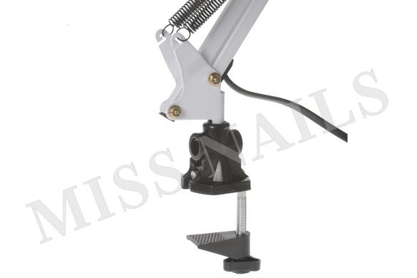 Настільна лампа на гнучкій ніжці LAMP E27 Max 40 W, біла, 1 шт