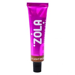 Zola Фарба для брів з колагеном, світло-коричнева, №01, 15мл