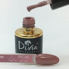 Divia Гель-лак для нігтів Pink Coffee PC40, 8 мл
