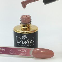 Фото Divia Гель-лак для нігтів Pink Coffee PC20, 8 мл