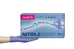 Рукавички нітрил MediOk Blue, S, 100 шт