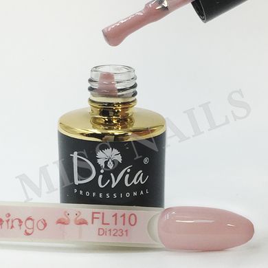 Divia Гель-лак для нігтів Flamingo FL110, 8 мл