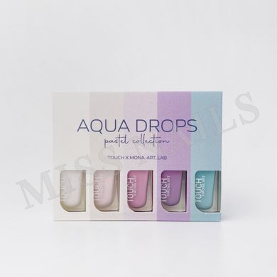 Touch, Aqua Drops, pastel collection, 5 шт