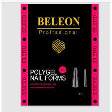 Beleon - Верхні форми для нарощування нігтів, Stletto №11, 120 шт