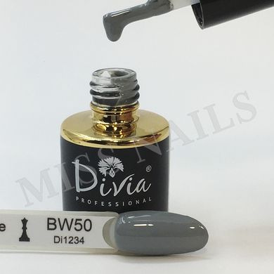 Divia Гель-лак для нігтів Black & White BW050, 8 мл