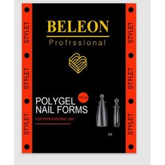 Beleon - Верхні форми для нарощування нігтів, Stylet №6, 120 шт