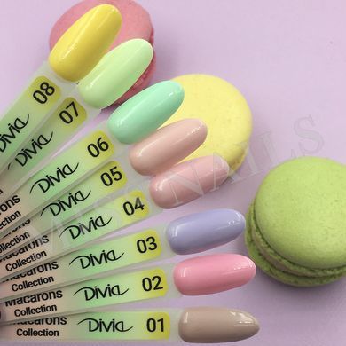 Фото Divia Гель-лак для нігтів Macarons Collection MC01, 8 мл