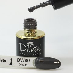 Divia Гель-лак для нігтів Black & White BW080, 8 мл