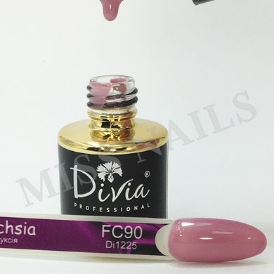 Divia Гель-лак для нігтів Fuchsia FC90, 8 мл