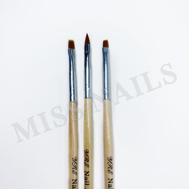 Набір для пензликів YRE Nail Art Brush NK-06-04, 3 шт/упаковка