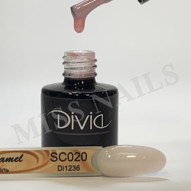 Divia Гель-лак для нігтів Salted Caramel SC020, 8 мл