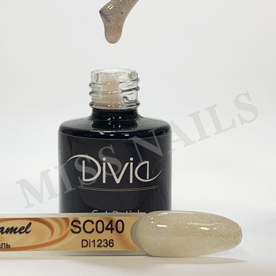 Divia Гель-лак для нігтів Salted Caramel SC040, 8 мл